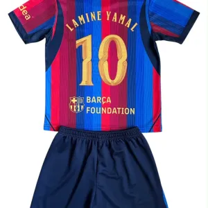 Дитяча футбольна форма Lamine Yamal #10 Ламін Ямаль ФК Барселона 2026/2027. Основна. Вишиті логотипи, преміум якість! Футболка + шорти!