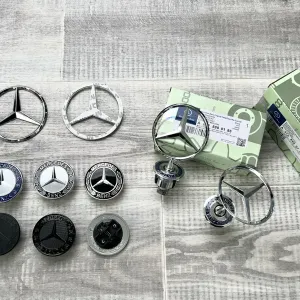 Емблема приціл Mercedes значок в капот Мерседес, логотип на багажник