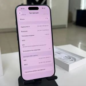 iPhone 17 Pro 1Tb Deep Blue НОВИЙ Open Box 0 циклів 100% E-Sim 1490$