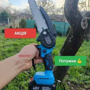 Мини пила акумуляторна міні пила Domotec   Сучкоріз 2акб Акамуляторна пилка  2 акумулятора