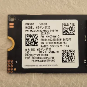 SSD диск Samsung PM9B1 512GB M.2 NVMe PCIe 3D NAND (TLC)