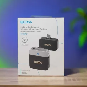 Мікрофон Boya BY-M1V3 Type C – бездротова петличка від BOYA!