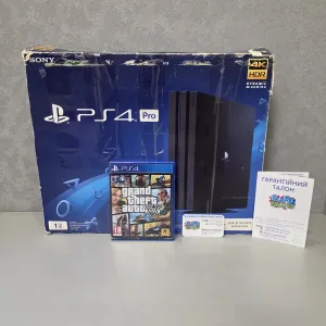 Sony Playstation 4 Ps4 Pro Ps Cuh7108B HDD 1TB 1024GB Магазин 12 Місяців Гарантія + GTA 5 Grand Theft Auto V Five