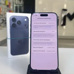 iPhone 17 Pro 512gb Deep Blue Фізична сім Стан Нового 93% 1290$