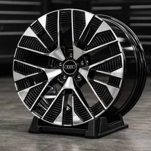 Диски Audi Style R20 5x112 9.0J ET35 DIA 66.5 A4 A5 A6 A7 A8 Q5 Black Machined Face Нові