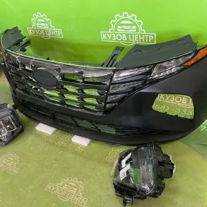 Бампер передній Hyundai Tucson 4 NX4 2020 - 2024 в НАЯВНОСТІ фари фары фара левая правая ліва права бампер решетка дхо дрл туксон тусан tuson