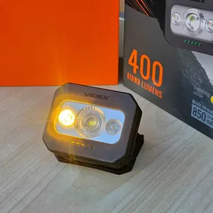 Ультралегка новинка! VIDEX VLF-H086 400Lm налобний світлодіодний ліхтарик , з червоним та теплим світлом. Відекс ліхтар на голову , акумуляторний