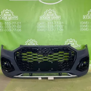 Бампер передній в зборі Audi Q5 2020-2024 sportback комплектний бампер передний спортбек ауді ку5 кю5 решітка