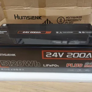 Акумулятор LiFePo4 Humsienk Plus 24V 200Ah 5.12kWh  для ДБЖ