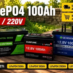 Аккумулятор LiFePO4 12V с BMS.‼️ Акумулятор для інвертора і ДБЖ. Акб літій залізо фосфат. Літій залізо фосфатний акумулятор . Акб lifepo4