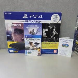 Ps4 Slim Sony Playstation 4 Ps Cuh2208B 3 Ревізія HDD 1TB 1024GB 12 Місяців Гарантія Магазин + Overwatch