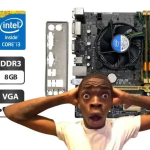 Комплект материнська плата H81m-k, i3 4160, 8gb ddr