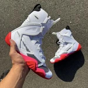 ШВИДКА ДОСТАВКА‼️Боксерки Nike HyperKO 2 White/Pink/Blue (Біло-Рожеві), найк,хайперко ,nike,hyperko,hyperko 2, найк хайперко 2, кросівки для боксу,бок