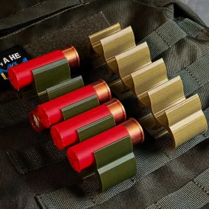 Тримач набоїв 12 калібру на 10 патронів під систему моллі ( MOLLE) тримач патронів, швидкий доступ.