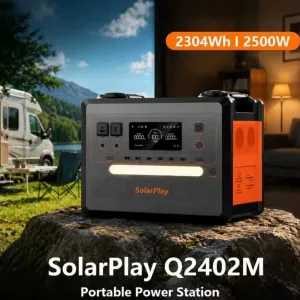 SolarPlay Q2402M Нова зарядна станція 2500W/2304Wh