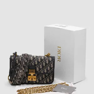 Сумка жіноча Dior Oblique Denim Medium C’est oblique Jacquard Shoulder bag копія 1:1