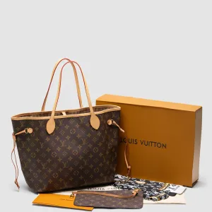 Сумка жіноча Louis Vuitton Neverfull MM Monogram Canvas копія 1:1