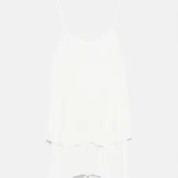 Білий плісований топ/сарафан Zara