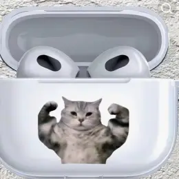 Чохол для AirPods Pro 3 з принтом кота