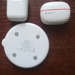 Бездротові навушники ColorWay та Airpods 2, бездротова зарядка Baseus
