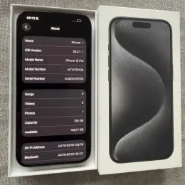 iPhone 15 Pro 128GB Black Titanium
