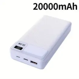 Потужний повербанк 20000 mAh / 22.5W з LED-дисплеєм